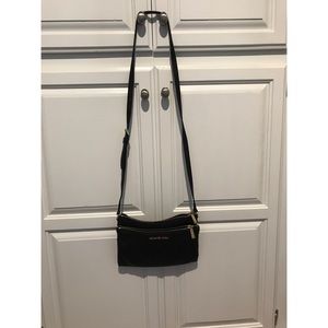 MichaelKors pebble leather double pouch crossbody